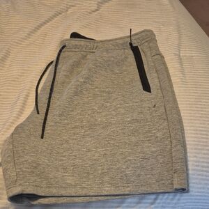 American Eagle Outfitters Light Gray Athletic Drawstring Shorts